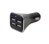 Streetwize - 4 Port Car Charger, Travel Adaptor Power Dash For: Samsung Galaxy S8 S7 S21, S21 iPhone 6, 6S, 6S+, 7, 7+, 8, 8+, X, XS, XR, 11, 11 Pro, 12, 12 Mini, 12 Pro.