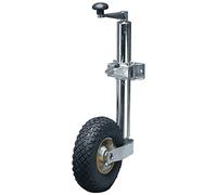 Streetwize - 48mm Jockey Wheel with Clamp - Pneumatic Trailer & Caravan Wheel, Swivel Base, Hard Ground Ready, Easy Fit, Durable & Multi-Purpose, Supports up to 150kg Soft Ground)