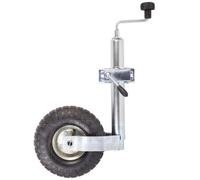 Streetwize 48mm Jockey Wheel With Pneumatic Tyre & Clamp Split Trailer Caravan