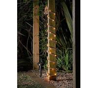 Gardenwize - 4m Solar Powered Home Decorative Rope Lights | 50 LEDs | Garden Hemp Rope String Fairy Light, Gazeebo, Post, Tree, Fence | Indoor and Outdoor (1)