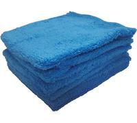 Streetwize 5 Pack Super Soft & Ultra Fine Microfibre Cleaning Cloths For Car & Home - Blue