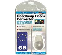 Streetwize Beam Deflectors - Universal Headlight Converter Kit for European Driving, Headlamp Beam Adaptors for Cars, Vans & 4x4s with Magnetic UK Badge & Travel Guide SWTT92