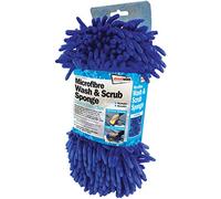 Streetwize - Super Soft Microfibre Wash and Scrub Sponge - Machine Washable and Reusable - Ideal For Cleaning: Bodywork, Interior, Alloys and Windscreens