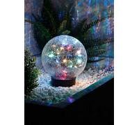 Streetwize Crackle Glass Sphere Fairy LED Solar Stake Light