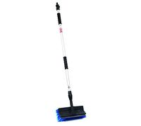Streetwize - Deluxe Telescopic Wash Brush with Rubber Squeegee - Extendable 1.8 Metre - Ideal For Cleaning: Cars, Vans, 4x4's, Windows and Caravans