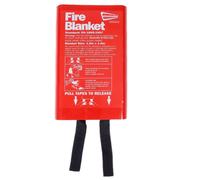 Streetwize - One Size | Wall Mounted | Fully Fibreglass Fire Blanket | Emergency Fire Blanket | Flame Suppression | 1m x1 m | School, Businesses, Home | SWSA3