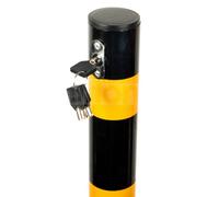 Streetwize Folding Fold Down Parking Post Robust Metal Driveway Ballard With Lock & Bolt