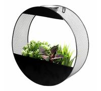 Streetwize Circular Solar Wall Planter, Black