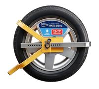 Streetwize - Wheel Clamps X Face - Yellow - Heavy Duty Wheel Lock with Curved Key Locking Mechanism, Clamp. Anti-Theft Locking Devices