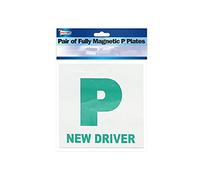 Streetwize - Highly Visible P Plates, New Driver - Pass Plates - Pair of Fully Magnetic Plates - Heavy Duty (SWLP6)