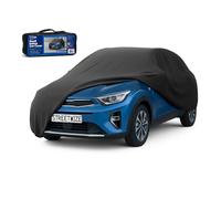 Streetwize - Indoor Car Cover, Black | Soft Fleece Inner Material, Scrath Safe | Elasticated Hem for snug Fitting, Paint Protection | Dust Protector (Small)