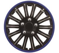 Streetwize - Lightning Gloss Blue/Black Sports Premium 14 in. Wheel Trim Automotive Exterior Car Accessories