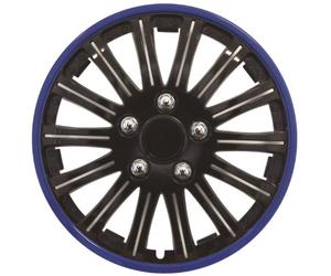 Streetwize - Lightning Gloss Blue/Black Sports Premium 14 in. Wheel Trim Automotive Exterior Car Accessories