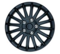 Streetwize - Lightning Premium Wheel Cover Set - Matt Black Rim, 14 in. Hubcap, Decorative Wheel Trim. Automotive Exterior Car Accessories