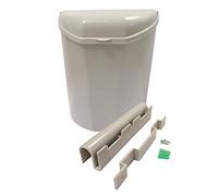 Streetwize LW628 Carabin - 6 L Plastic Caravan Bin with Hinge Lid | Easy Mount Garbage Can for RV, Caravanning, Motorhomes, Campers | Travel Trailer Waste Management