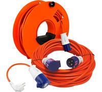Streetwize Netagon Travel Kit Heavy Duty Extension Lead Cable With Reel & Hook Up Adaptor