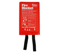 Streetwize - One Size | Wall Mounted | Fully Fibreglass Fire Blanket | Emergency Fire Blanket | Flame Suppression | 1m x1 m | School, Businesses, Home | SWSA3