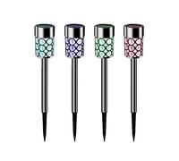 Streetwize Pack of 4 Solar Crystal Stake Lights