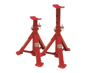 Streetwize Pair Of 2 Tonne Heavy Duty Steel Folding Adjustable Axel Stands