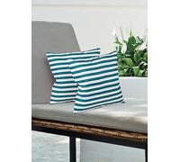 Streetwize Pair of Stripe Cushions Blue