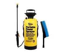 Streetwize - 10L Portable Power Washer Sprayer, Hand Operated Pump | Power Sprayer | Garden Sprayer | Bike Cleaner | Car Washer Sprayer | Brush & Hose Included (SWPW2)