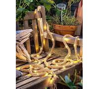 Gardenwize - 4m Solar Powered Home Decorative Rope Lights | 50 LEDs | Garden Hemp Rope String Fairy Light, Gazeebo, Post, Tree, Fence | Indoor and Outdoor (2)