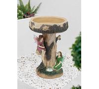 Streetwize Solar Fairy Bird Bath White