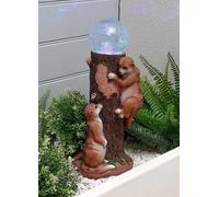 Streetwize Solar Meerkat Colour Changing Ball Light, Brown