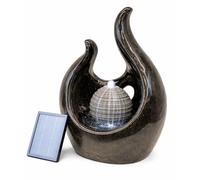 Gardenwize Stylish Marble Effect Water Feature, Black
