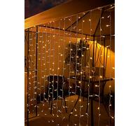 Streetwize Solar Powered Warm White LED Curtain Light (192 LED's) White