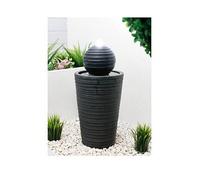Streetwize Solar Powered Water Feature Black