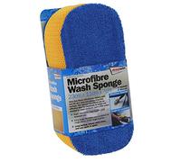 Streetwize - Extra Tough Microfibre Car Wash Sponge - Machine Washable - Ideal For Cleaning: Cars, Interior, Wheels, Alloys and Motorcycles
