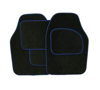 Streetwize SWCM32 Black/Blue, Super Deluxe Velour Car Floor Mat [Set of 4]