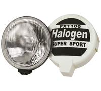 Streetwize SWDL6 Large Rally Round Halogen Spot Lights - 8 In., Bike Accessory with H3-55W Bulb for Road Safety. Automobile Safety Equipment