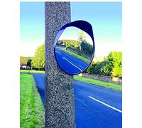 Streetwize, SWSM1, Security Single Round Blind Spot Mirror, 30 cm, for Convex Home Driveway Alley Garage Hospital Car Park Traffic