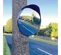 Streetwize SWSM2 Blind Spot Mirror - Round, 40 cm - Convex Security Mirror with Screw, Bracket, Ball Socket Joint - Safety Surveillance Mirror for Driveway, Parking Lots [Energy Class A]