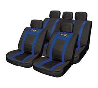 Streetwize SWUXSC4 Leather Look Seat Cover Set - Blue