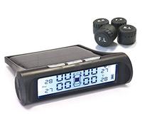 Streetwize TPMS1 Tyre Pressure Monitoring System - Solar Powered LCD Wireless Tyre Safety Sensor for Coupe, SUV, MPV, Hatchback, RV, Caravan | TPMS