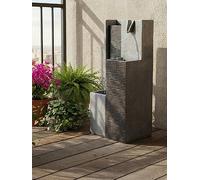 Streetwize Harmony Pillars Solar Fountain Two Towers Grey