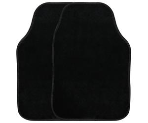 Streetwize Universal Pair of Front Carpet Car Mats - Black