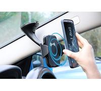 Streetwize - Wireless Phone Charger with Window And Dash Suction - Holds smartphones between 55 to 85mm