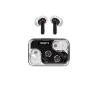 Streetz T250-BLK Bluetooth 5.3 Transparent ENC Wireless Earbuds Black