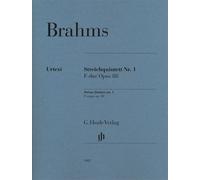 Streichquintett Nr. 1 Johannes Brahms Set String Quintet G. Henle Verlag