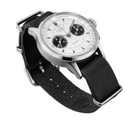 Strela Men's Watch with Sea-Gull Movement ST1901 Chronograph Hand Winding Cosmos Panda 40mm, Cop40sb, strap