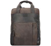 Strellson Brick Lane backpack leather 42 cm laptop compartment brown