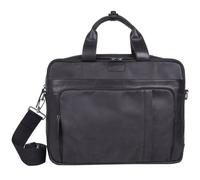 Strellson Brick Lane briefcase leather 39 cm laptop compartment black