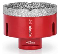 STREND PRO Diamond Drill Bit Tiles 72mm Premium Porcelain Stoneware Drill Bit for Angle Grinder Flex M14 Temperature Resistant Tile Drill
