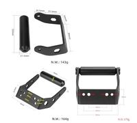 Strength Aluminum Alloys Scooters Handlebars 150kg Load Capacity Quickly Install for Electric Ergonomic Handle