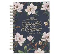 Strength and Dignity Blush Magnolia Large Wirebound Journal - Proverbs 31:25 [Hardcover] [Hardcover] [Hardcover] [Hardcover] [Hardcover] [Hardcover] [Hardcover] [Hardcover] [Hardcover] [Hardcover]