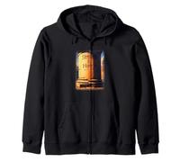 Strength and Honor Roman Pillar Zip Hoodie